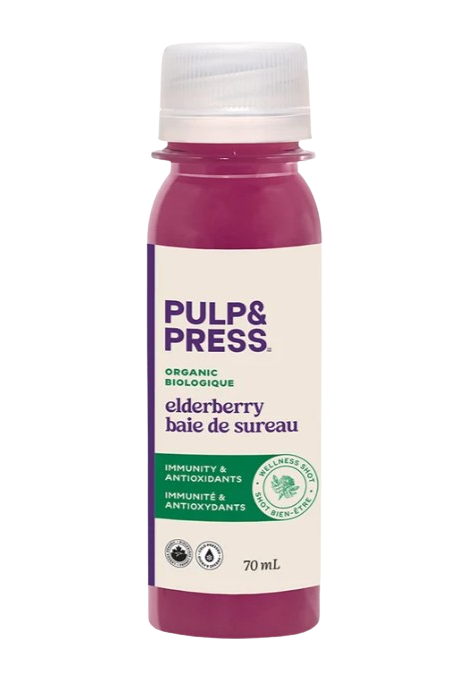 Pulp & Press - Elderberry Wellness Shot, 70 mL