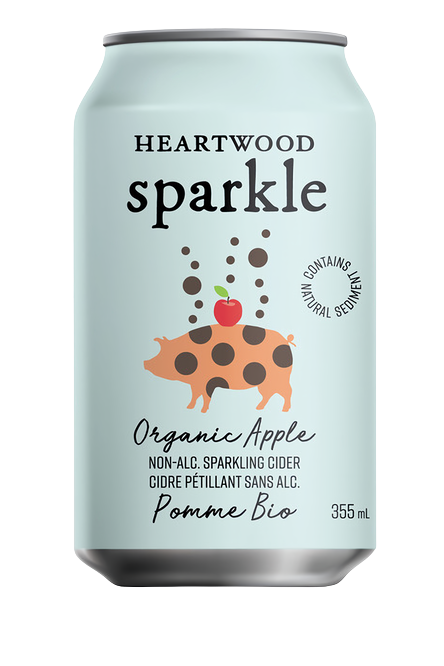 Heartwood Sparkle - Sparkling Apple Cider, 355 mL