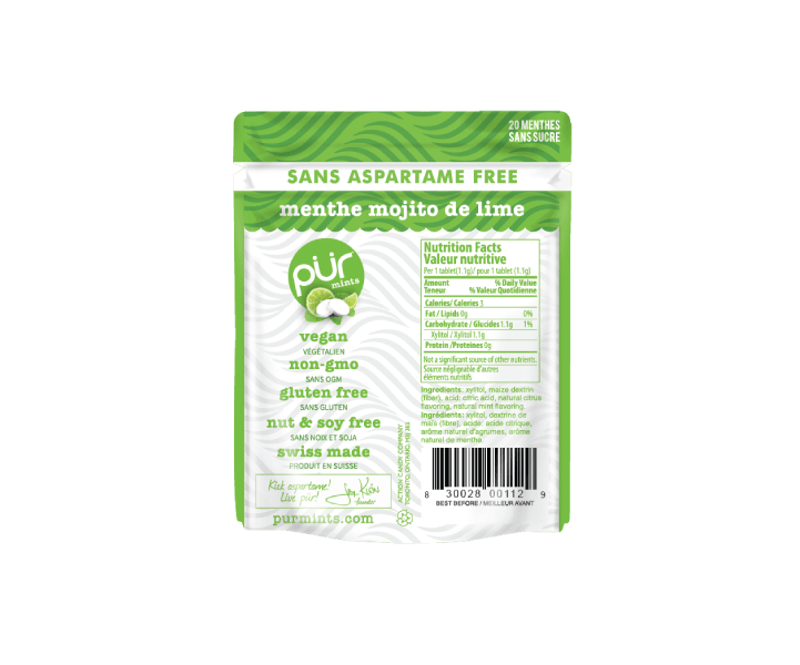 Pur Gum - Mojito Lime Mints, 22g