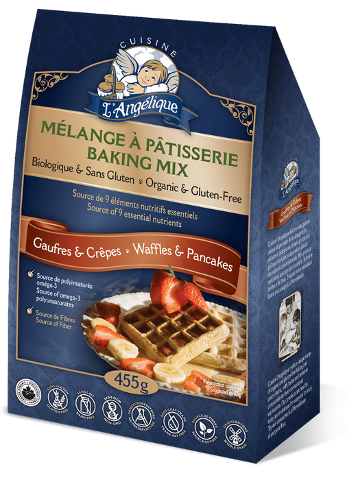 Cuisine L'Angelique - Pancake Waffle Mix Gluten Free, 455 g