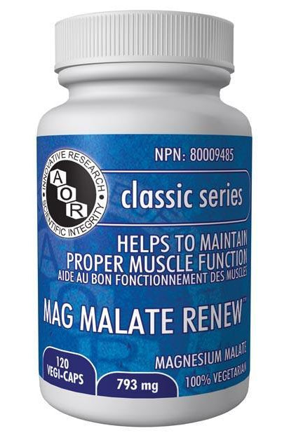 AOR - Mag Malate Renew, 120 Caps