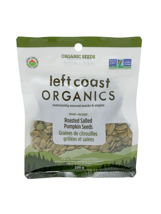 Left Coast Organics - Pumpkin Seeds - Roasted Salted, 200 g
