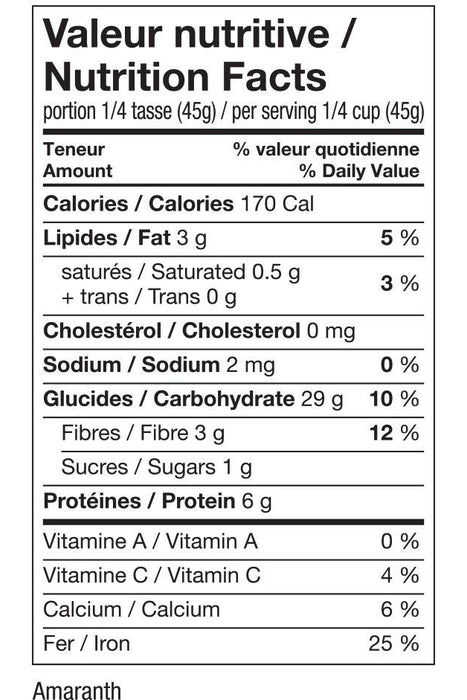 Gogo Quinoa - Org Amaranth - 500 g