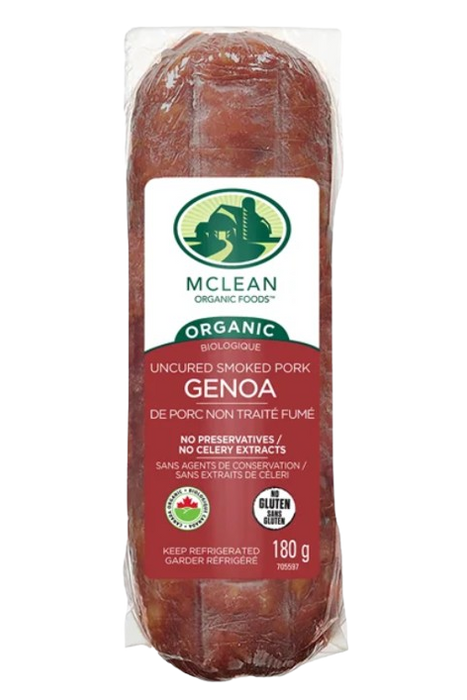 McLean Meats Inc - Organic Genoa Chub, 180 g