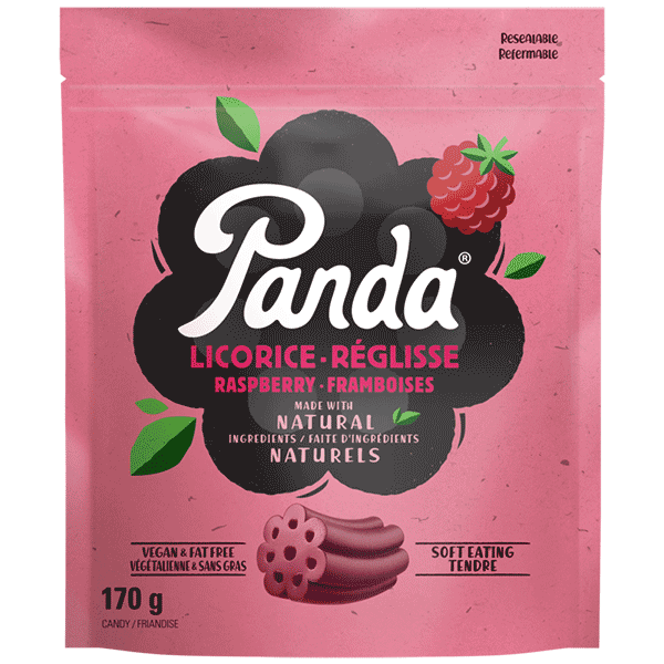 Panda - Raspberry Licorice Bag, 170 g