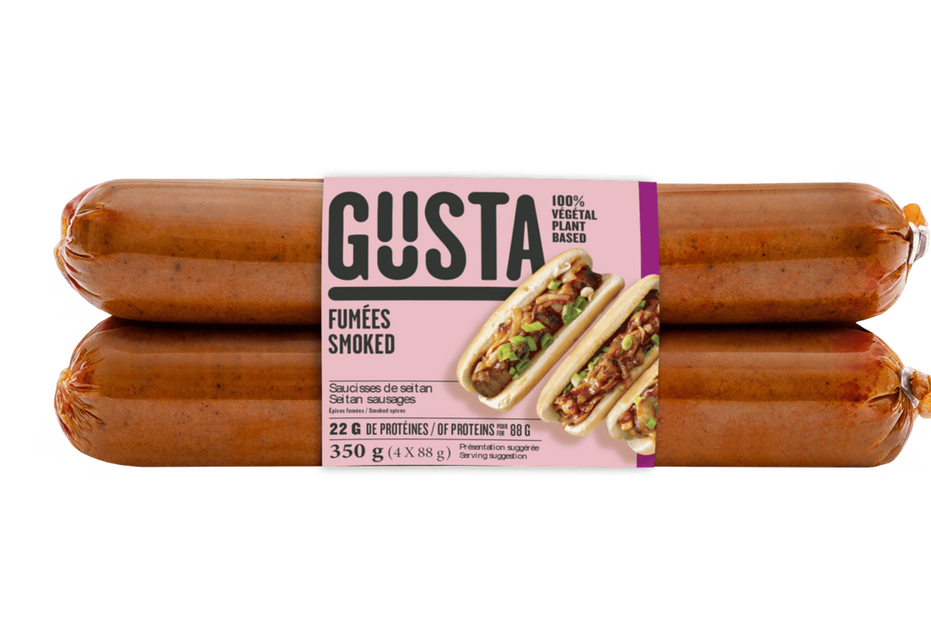 Gusta - Plant-Based Vegan Seitan Sausage - Smoked Spice, 350 g