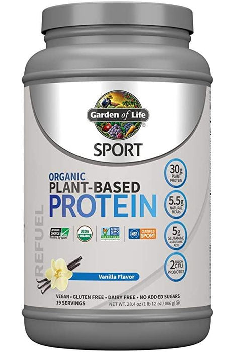 Garden Of life - Sport Organic Plant-based Protein Powder Vanilla, 806g