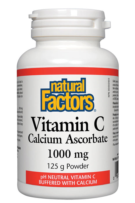Natural Factors - Vitamin C 1000 mg Calcium Ascorbate Powder, 125g powder