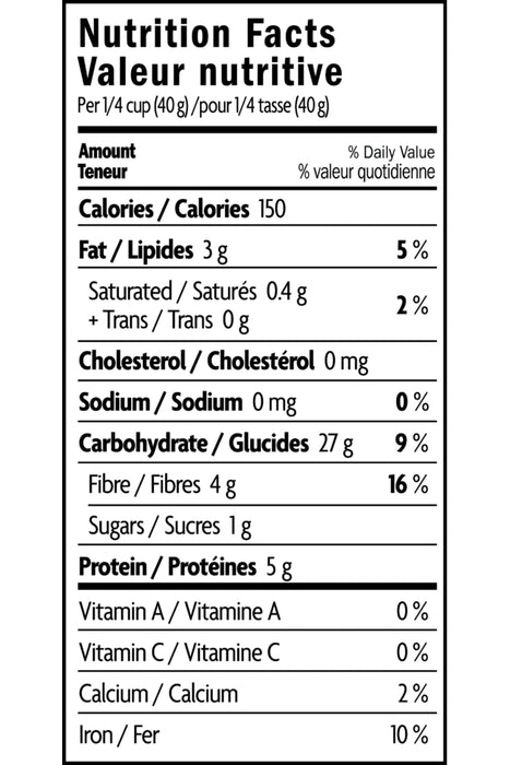 Nature's Path - Quick Cooking Organic Steel Cut Oats Hot Cereal, 510 g