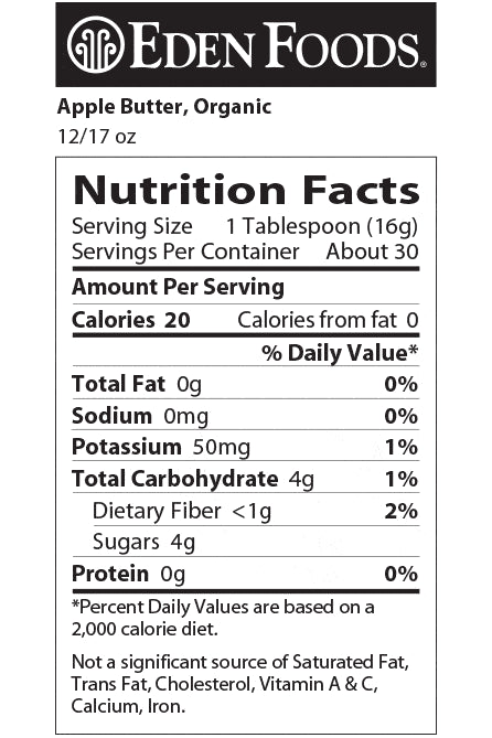 Eden - Org Apple Butter - 400 mL