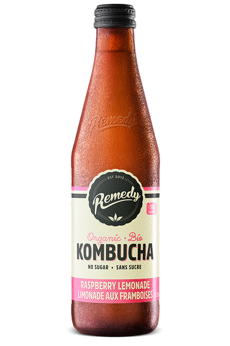 Remedy Drinks - Kombucha, Organic Raspberry Lemonade, 330 mL