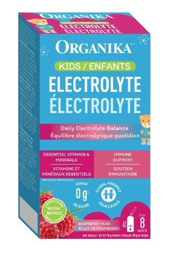 Organika - Electrolyte Kids - Raspberry, 28 g