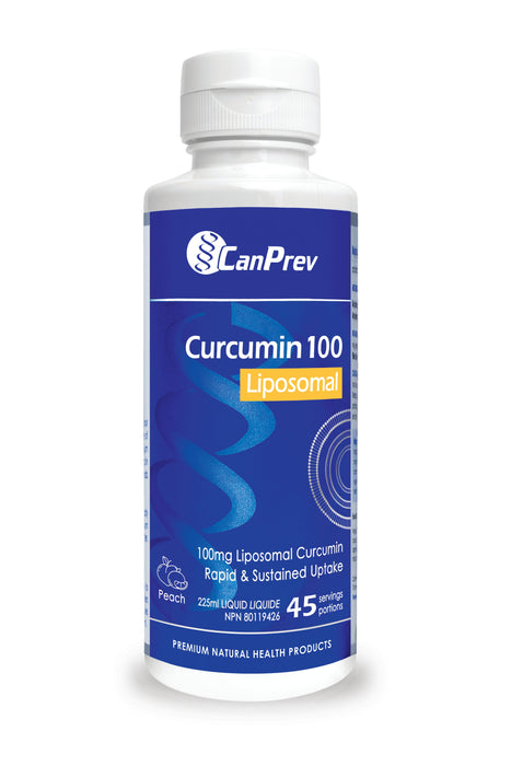 CanPrev - Liposomal Curcumin 100 Peach, 225 mL