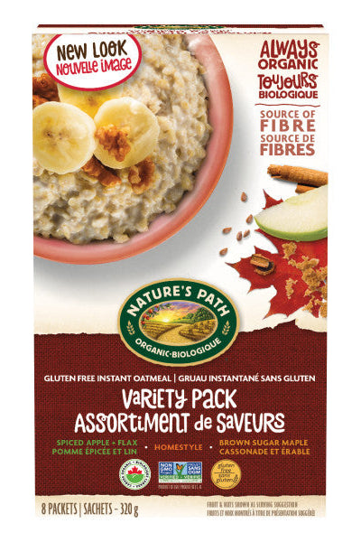 Nature's Path - Gluten-Free Oatmeal Variety Pack, 320 g
