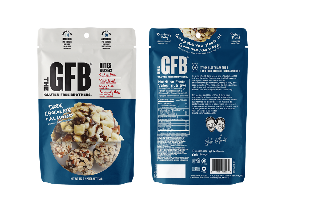 Gluten Free Bar - Dark Chocolate Almond Bites, 113 g