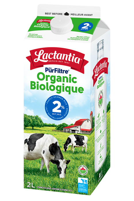 Lactantia - Purfiltre Organic Milk - 2%, 2 L