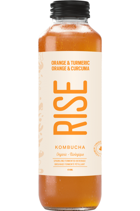 Rise Kombucha - Orange & Turmeric, 414 mL