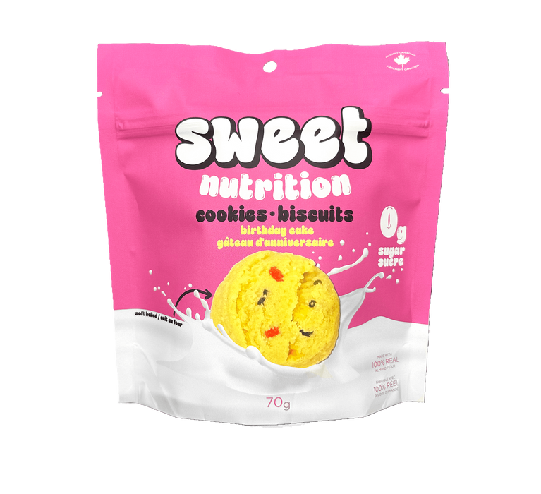 Sweet Nutrition - Zero Sugar Cookies Birthday Cake, 70 g