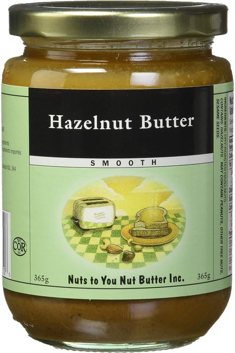 Nuts to You Nut Butter Inc - Hazelnut Butter Smooth, 365 g