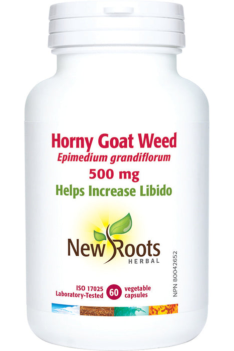 New Roots Herbal - Horny Goat Weed 500 mg, 60 Caps