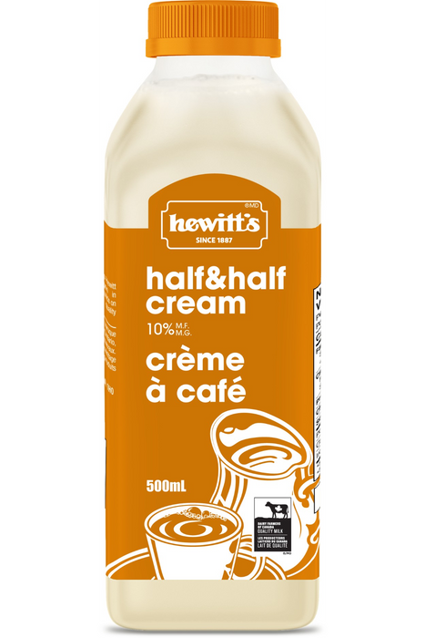 Hewitt's Dairy - 10% Half and Half Cream, 500 mL