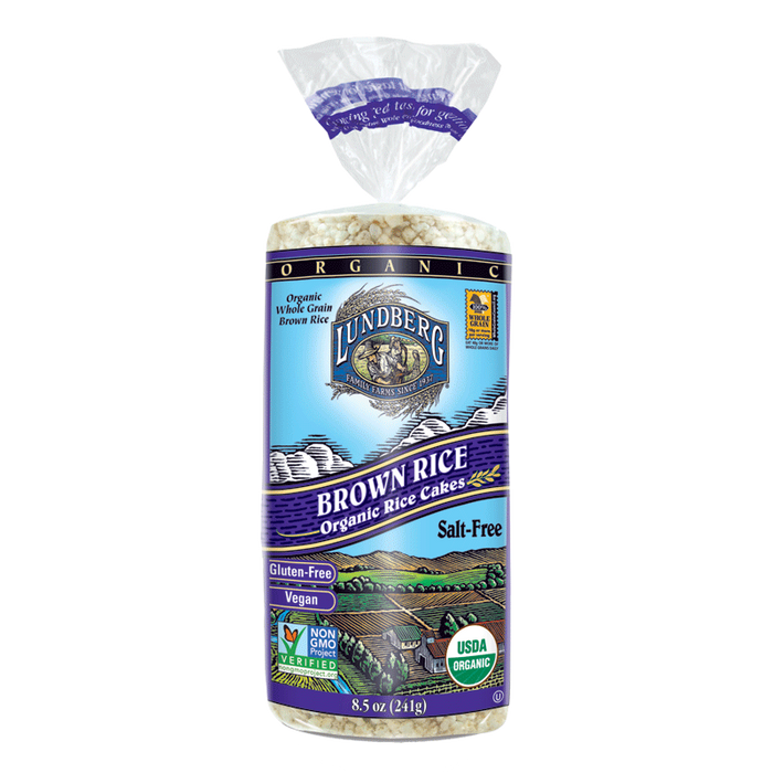 Lundberg Family Farms - Brown Rice Cakes - Unsalted - 241 g