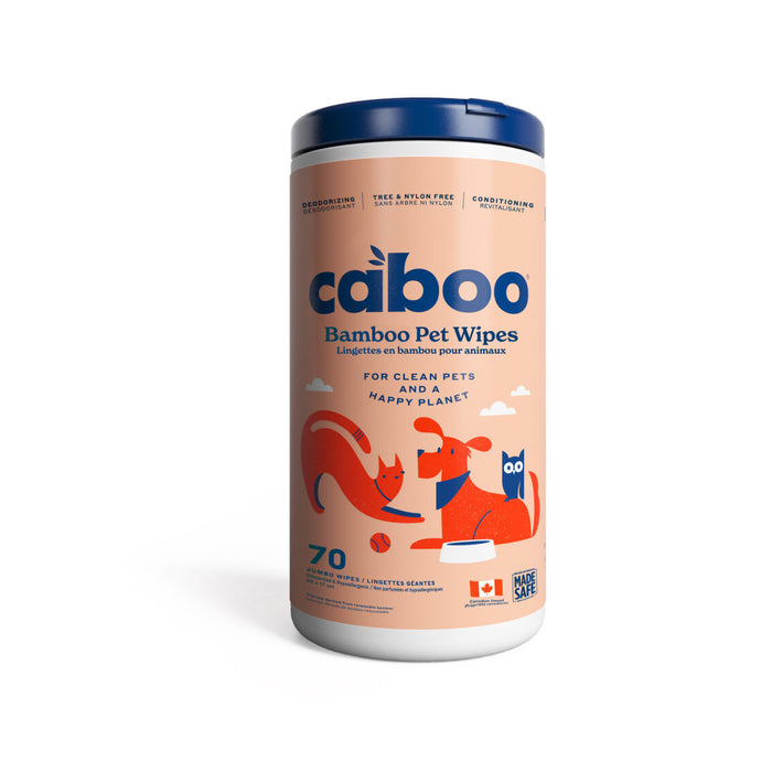 Caboo - Bamboo Pet Wipes, 70 Count