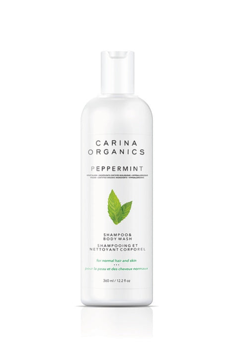 Carina Organics - Peppermint Shampoo & Body Wash, 360 ml