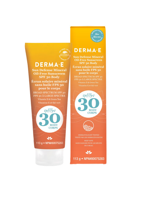 derma e - Antioxidant Natural Sunscreen SPF 30 Body Lotion, 113g