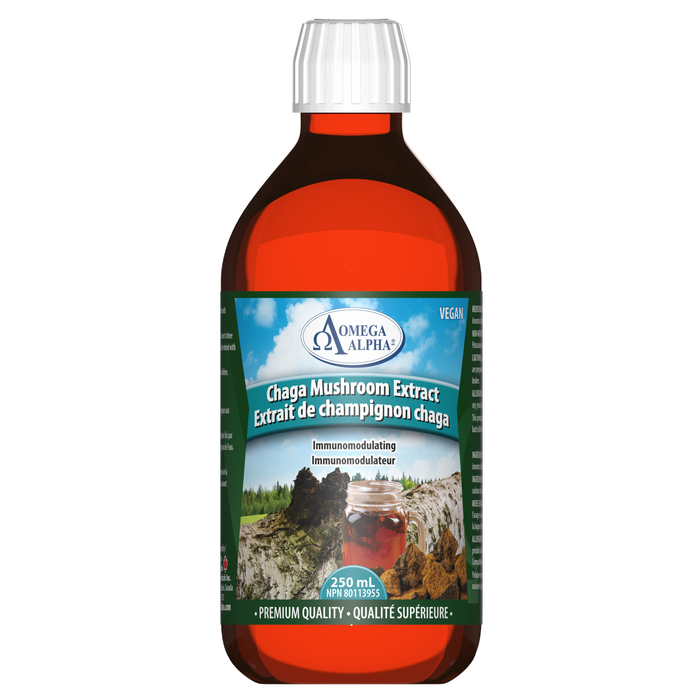 Omega Alpha - Chaga Mushroom Extract, 250 mL