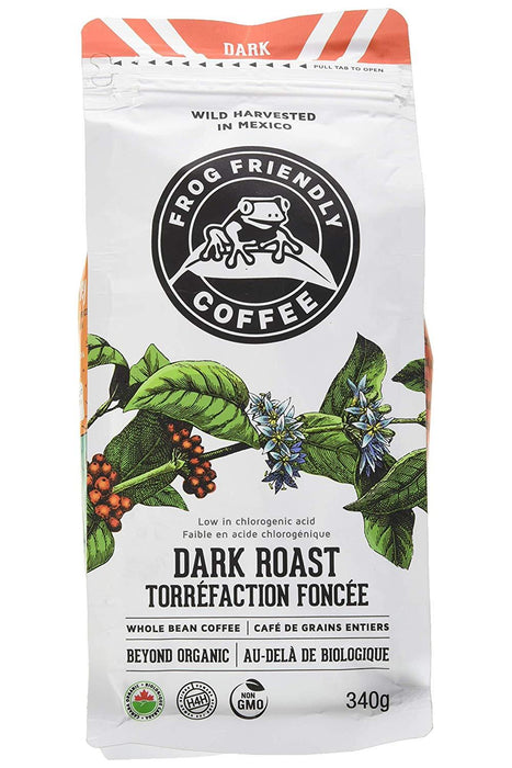 Frog Friendly Coffee - Wild Whole Dark Roast, 340 g