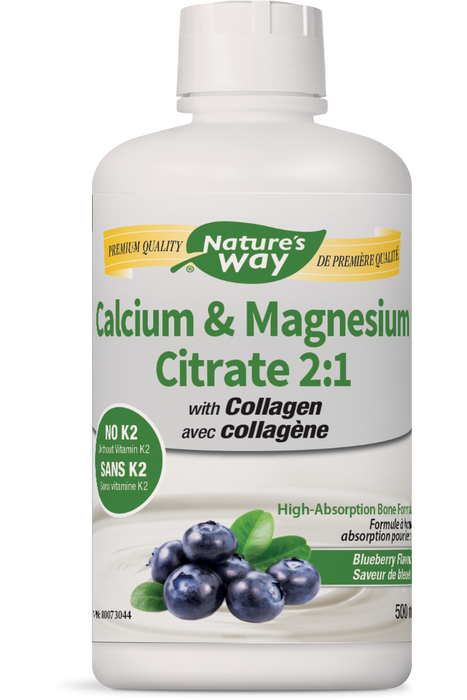 Nature's Way - Calcium Magnesium Blueberry, 500ml