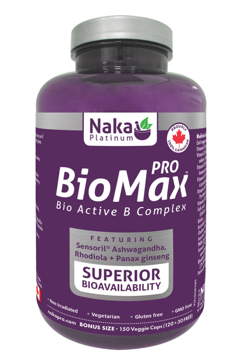 Naka Platinum - Pro BioMax Active B Complex, 150 VCAPS