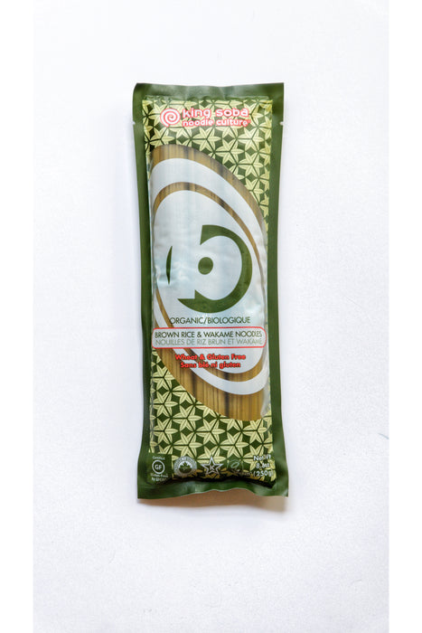 King Soba - Noodles - Brown Rice & Wakame, 250 g