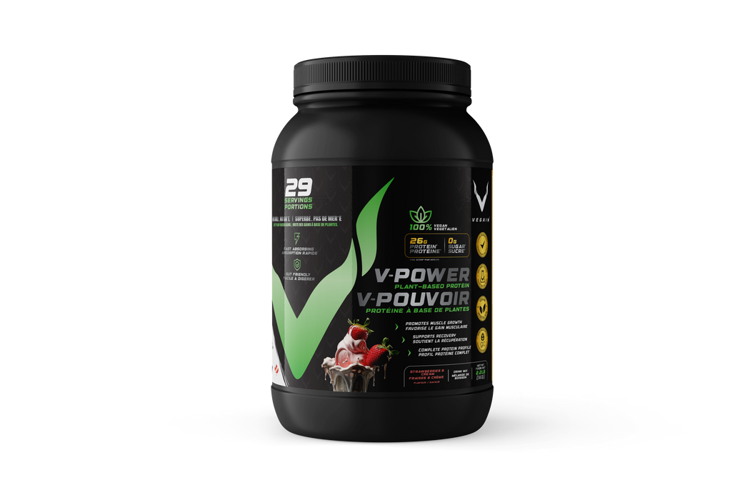 VEGAIN - Plant-Based Protein - Strawberries & Cream, 1 kg