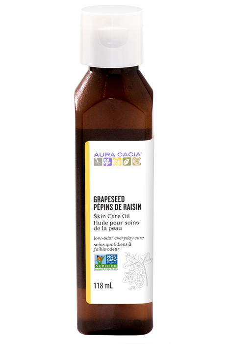 Aura Cacia - Grapeseed Oil, 118 mL