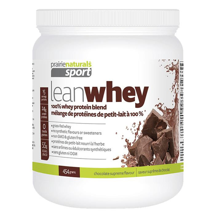 Prairie Naturals - Lean Whey Protein - Chocolate, 454g