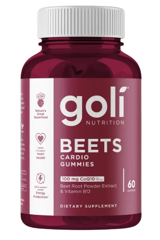 Goli - Beets Cardio Gummies, 60 Count