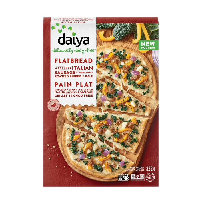 Daiya Foods - Meatless Italian Sausage Flavoured Crumbles, Roasted Pepper & Kale Flatbread