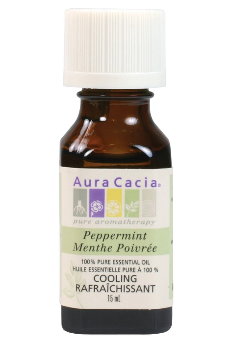 Aura Cacia - Peppermint Oil, 15 mL