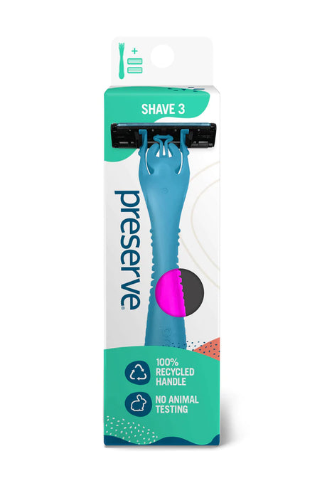 Preserve Products - Triple Blade Razor With 2 Cartridges
