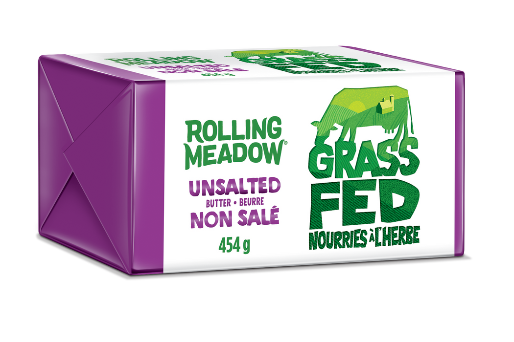 Rolling Meadow - Grass Fed Unsalted Butter, 454 g