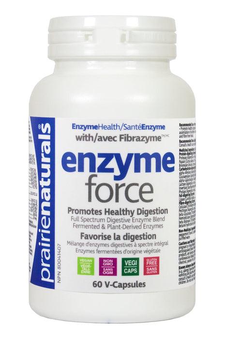 Prairie Naturals - Enzyme-Force with FibraZyme™, 60 Caps