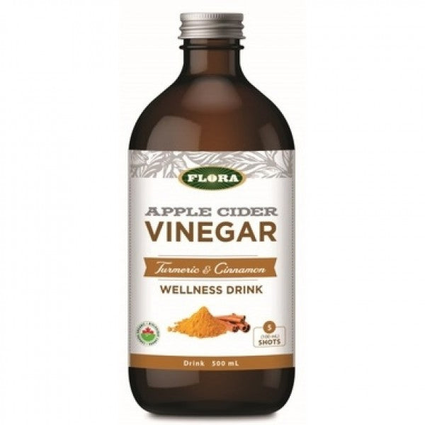 Flora - Apple Cider Vinegar Drink, Turmeric & Cinnamon, 500 mL