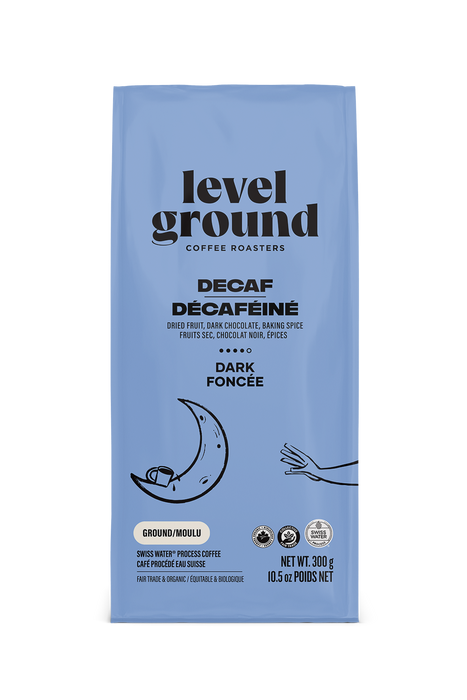 Level Ground Trading Ltd. - Swiss Water Decaf - Ground, 300 g