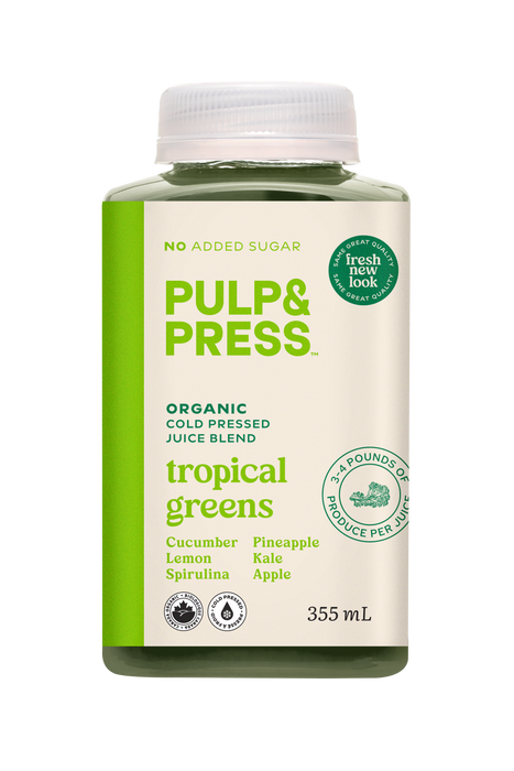 Pulp & Press - Tropical Greens, 355 mL