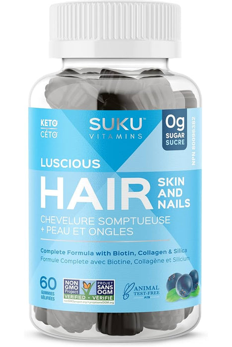 SUKU Vitamins - Luscious Hair, 60 Gummies