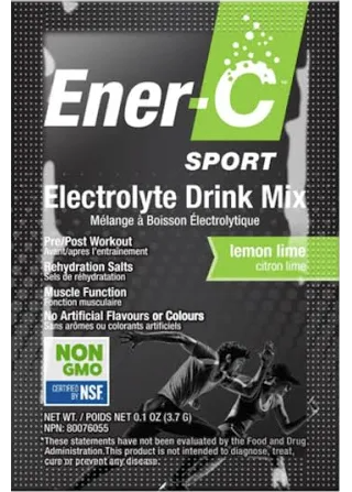 Ener-Life - Ener-C Sport Electrolyte Lemon Lime, 3.7 g