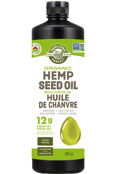 Manitoba Harvest - Organic Hemp Seed Oil, 500ml