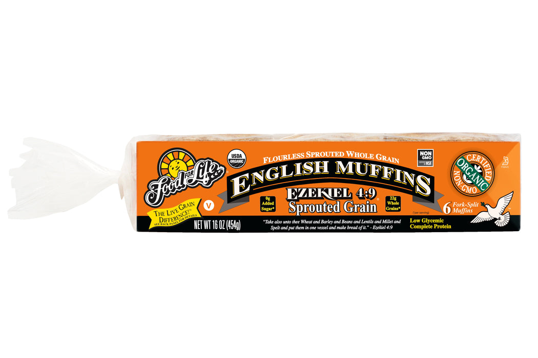 Food for Life - Ezekiel 4:9 Sprouted Whole Grain English Muffins, 454 g
